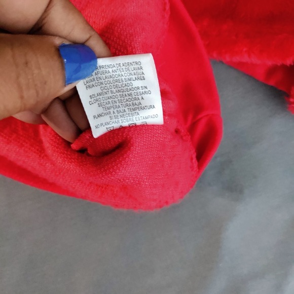 Disney Mickey Mouse Modern Lux Jerry Leigh Plush Sequin Red Sweater L Nostalgic - Picture 11 of 14